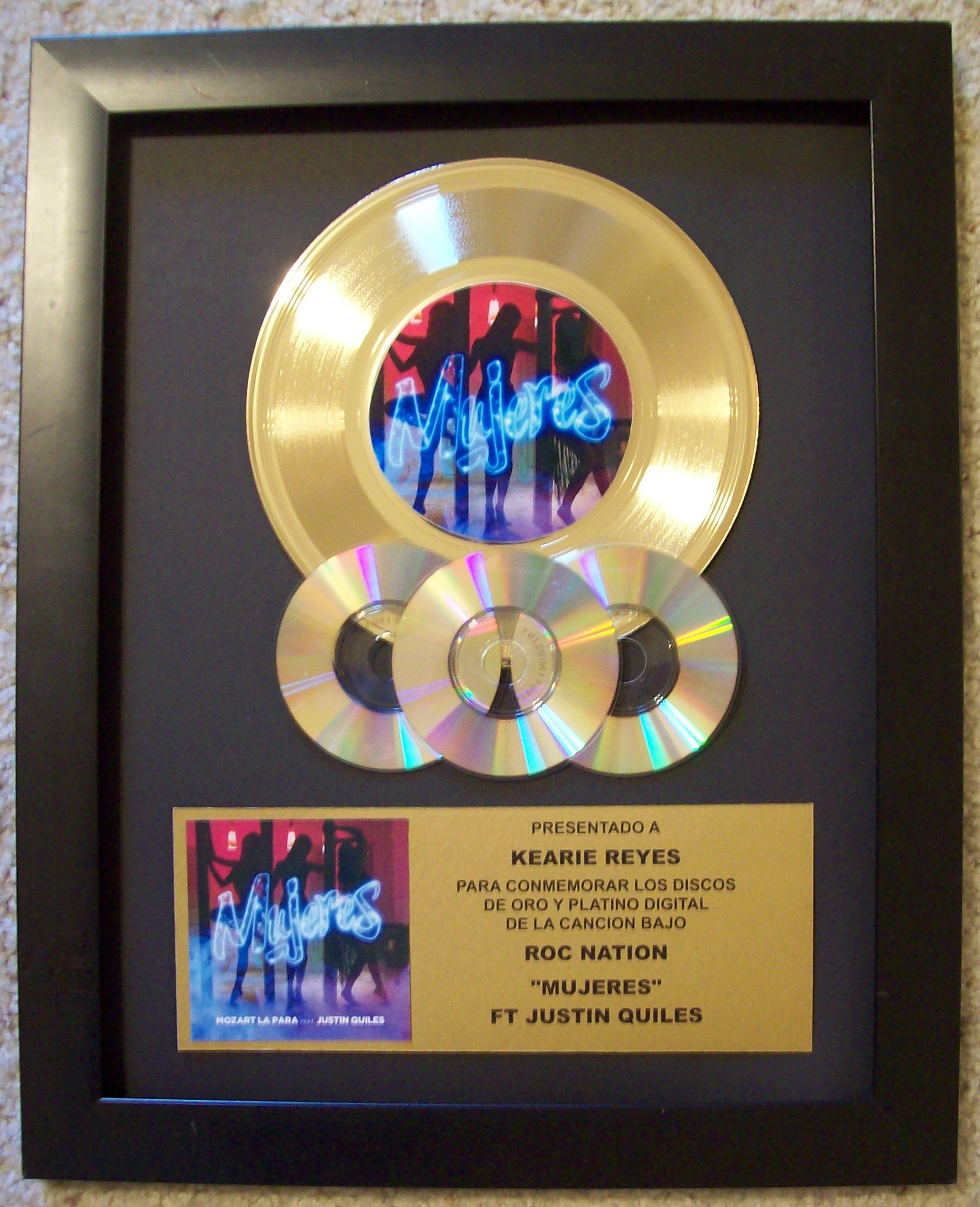 Image for Gold 45rpm Custom Award w/CD's